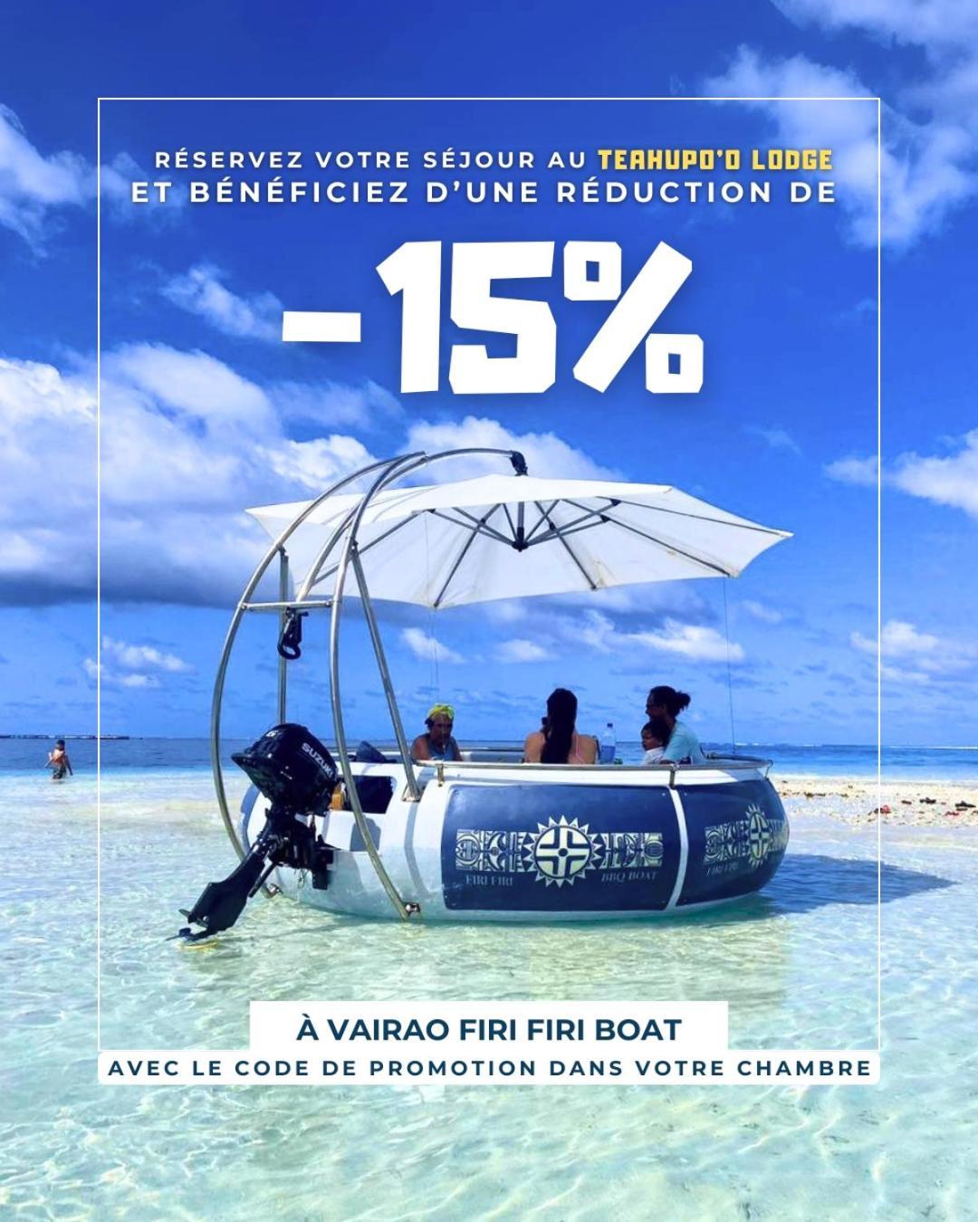 Teahupo'O Lodge, Fare Raepu'U, L'Aventure Du Bout De L'Ile En Famille Ou Entre Amis Teahupoo Eksteriør bilde