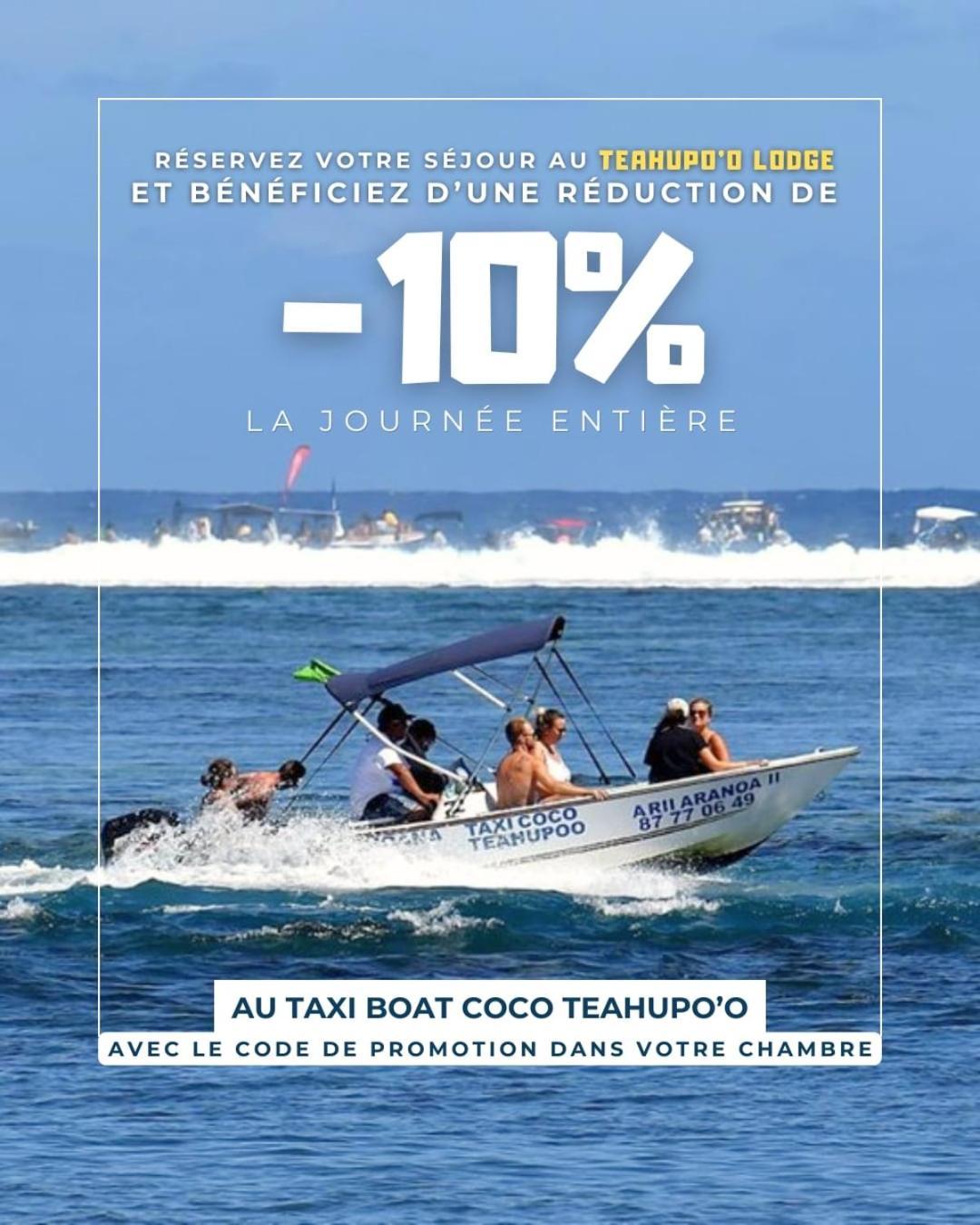 Teahupo'O Lodge, Fare Raepu'U, L'Aventure Du Bout De L'Ile En Famille Ou Entre Amis Teahupoo Eksteriør bilde